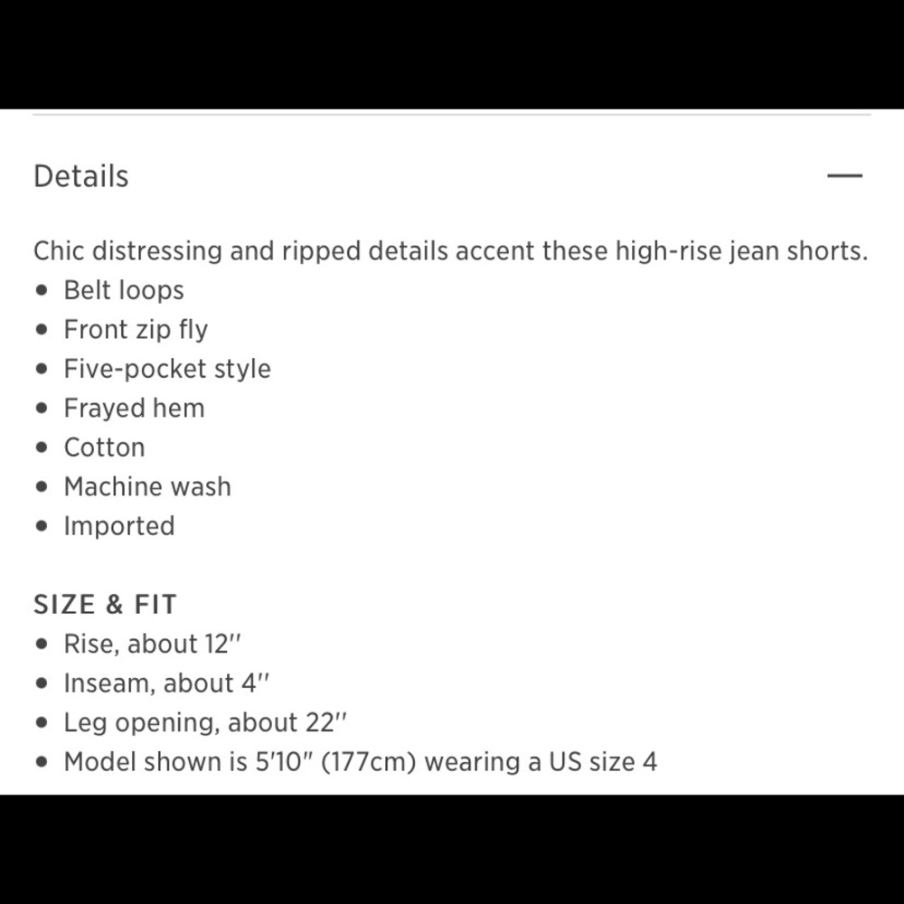 DL1961 High Rise Shorts - Picture 3 of 3
